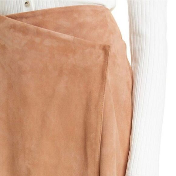 Ted Baker Ursina Suede Wrap Miniskirt NWT Size 2 - Picture 4 of 12